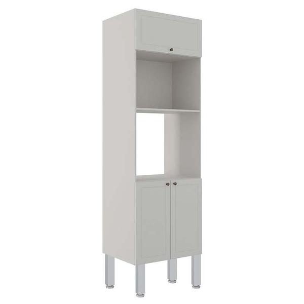 Imagem de Módulo Torre Micro-Ondas Forno 70cm x 223cm Com Pés 100% MDF Cozinha Modulada Provence Robel Fendi/Fendi