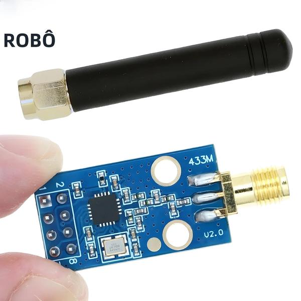 Imagem de Módulo Transceptor Sem Fio TENSTAR CC1101 433MHz com Antena SMA - Para Arduino