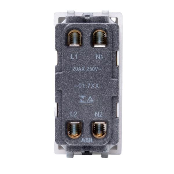 Imagem de Módulo Unno Interruptor Bipolar Simples 20A 250V Prata Abb