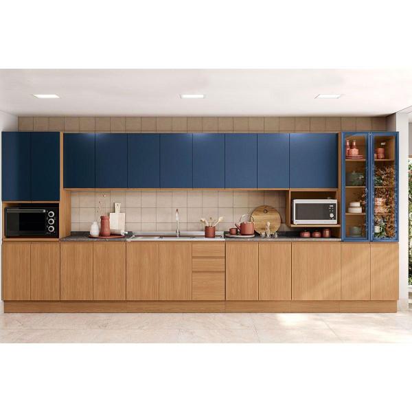 Imagem de Módulos de Cozinha Kappesberg Ciela Armário Ciela R643 c/ 1 Porta 60cm Canela/Azul-Kappesberg