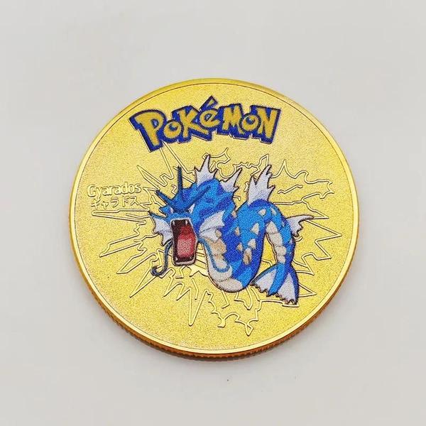 Imagem de Moedas Pokémon de Ouro - Mewtwo, Charizard, Pikachu - Brinquedos Colecionáveis