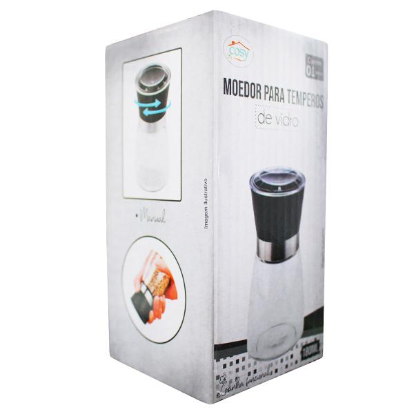 Moedor 13 Cm De Vidro Para Pimentas E Temperos Cosy 170ml Imagem de Moedor 13 Cm De Vidro Para Pimentas E Temperos Cosy 170ml