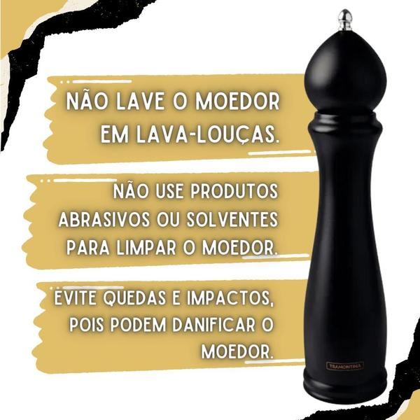 Imagem de Moedor Black Churrasco 10' Tramontina O Toque Final Perfeito