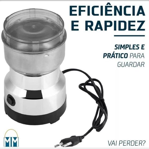 Imagem de Moedor Compacto para Café, Grãos e Temperos 220V  Praticidade Doméstica 