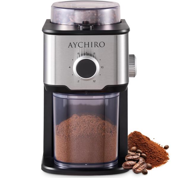Moedor de café AYCHIRO Burr Electric 14 configurações de moagem Moedor de café AYCHIRO Burr Electric 14 configurações de moagem