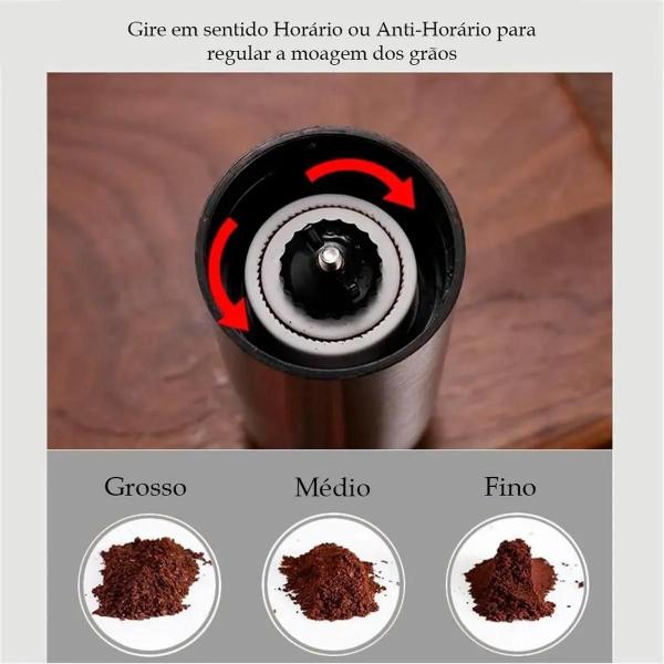 Imagem de Moedor De Café Gourmet Manual + Moedor De Pimenta Gourmet