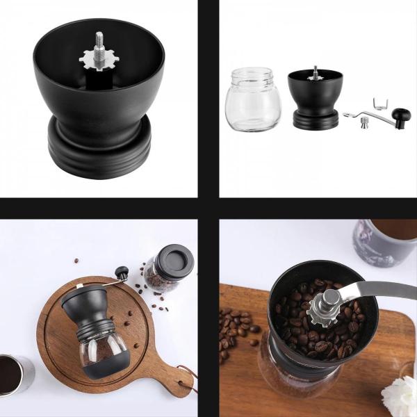 Imagem de Moedor De Café Manual Com Regulagem e Pote Para Grãos