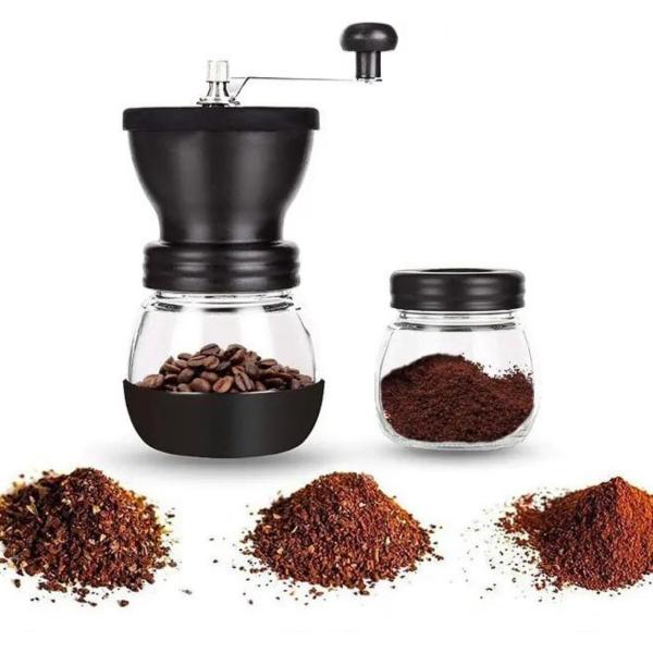 Imagem de Moedor De Café Manual Com Regulagem e Pote Para Grãos