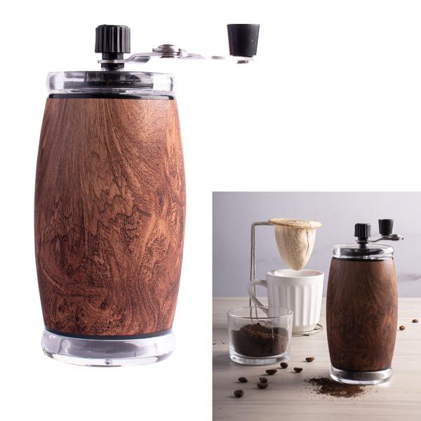 Imagem de Moedor de Café Manual de Grãos Linha Round C/ Recipiente Aço Inox e Cerâmica mimo8002