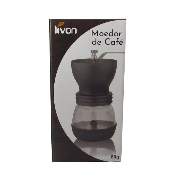 Imagem de Moedor de cafe manual de vidro 19cm