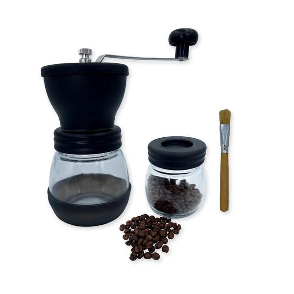 Imagem de Moedor De Café Manual Vidro Plastico Inox Ceramica - Preto