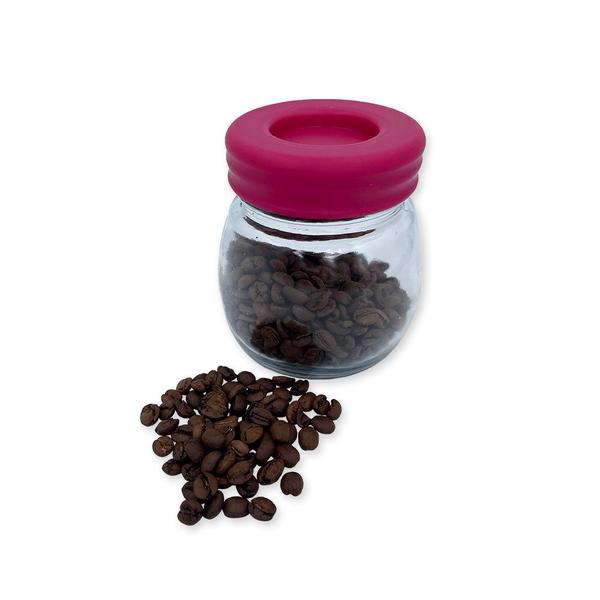 Imagem de Moedor De Café Manual Vidro Plastico Inox Ceramica - Rosa