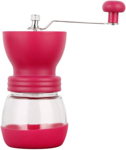 Imagem de Moedor De Café Manual Vidro Plastico Inox Ceramica - Rosa