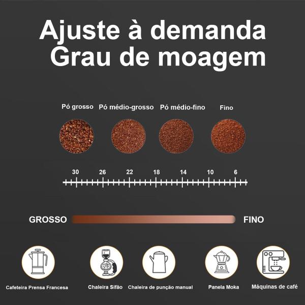 Moedor De Café Triturador Profissional Ajuste Manual De Granulometria Gourmet Com Regulagem Do Moinho - iCoffee Imagem de Moedor De Café Triturador Profissional Ajuste Manual De Granulometria Gourmet Com Regulagem Do Moinho