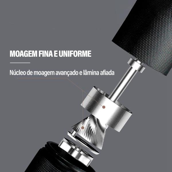 Moedor De Café Triturador Profissional Ajuste Manual De Granulometria Gourmet Com Regulagem Do Moinho - iCoffee Imagem de Moedor De Café Triturador Profissional Ajuste Manual De Granulometria Gourmet Com Regulagem Do Moinho