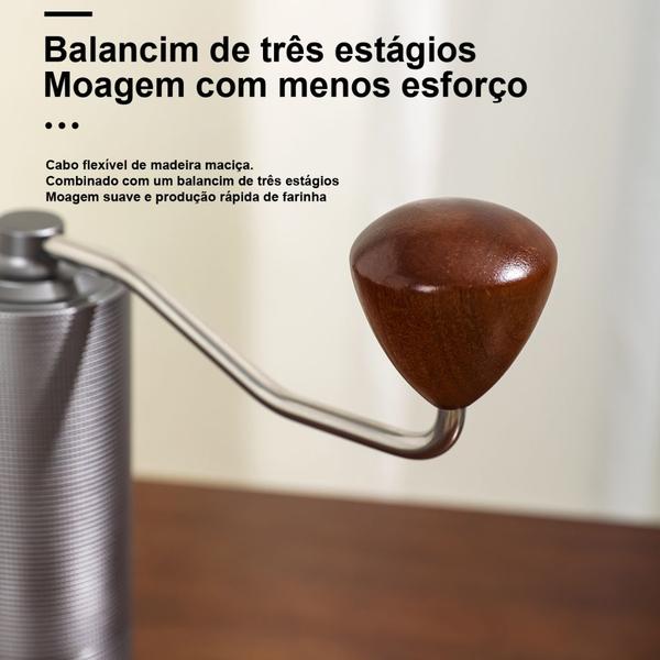 Moedor De Café Triturador Profissional Ajuste Manual De Granulometria Gourmet Com Regulagem Do Moinho - iCoffee Imagem de Moedor De Café Triturador Profissional Ajuste Manual De Granulometria Gourmet Com Regulagem Do Moinho