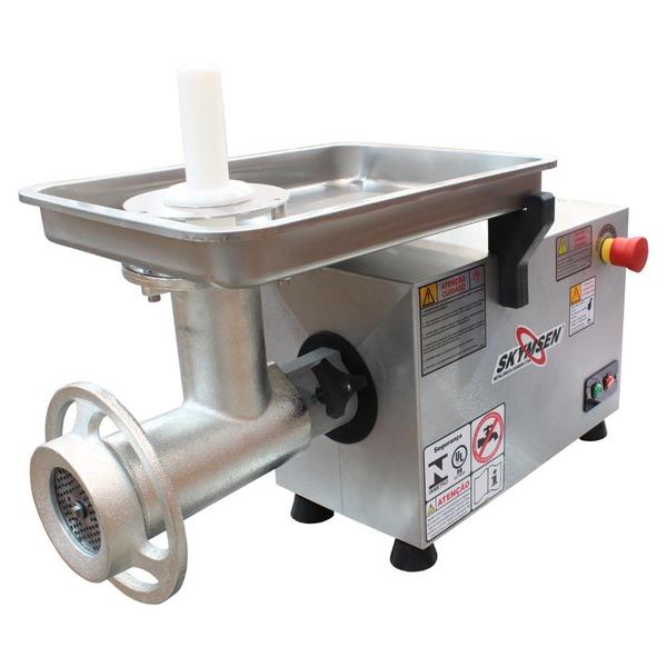 Moedor de Carne Boca 22 em Aço Inox 220v Skymsen Imagem de Moedor de Carne Boca 22 em Aço Inox 220v Skymsen