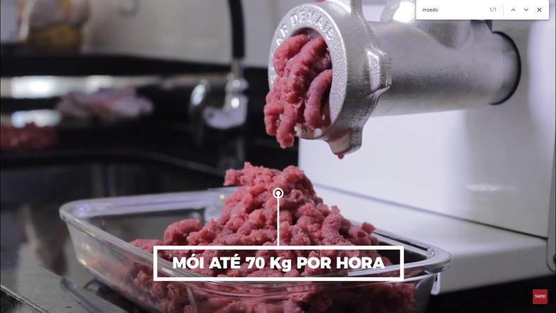 Imagem de Moedor De Carne Elétrico Profissional Industrial Embutidos