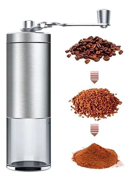Moedor De Grãos Café Manual Portátil Inoxidável Desmontável - Compre Já Fácil Imagem de Moedor De Grãos Café Manual Portátil Inoxidável Desmontável