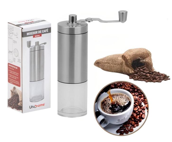 Moedor De Grãos Café Manual Portátil Inoxidável Desmontável - Compre Já Fácil Imagem de Moedor De Grãos Café Manual Portátil Inoxidável Desmontável