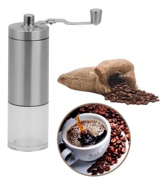 Moedor De Grãos Café Manual Portátil Inoxidável Desmontável - Compre Já Fácil Imagem de Moedor De Grãos Café Manual Portátil Inoxidável Desmontável