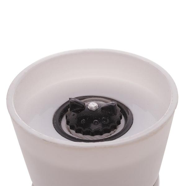 Moedor de Pimenta e Sal Tempero Transparente com Tampa Branca 170ml Lyor Imagem de Moedor de Pimenta e Sal Tempero Transparente com Tampa Branca 170ml Lyor