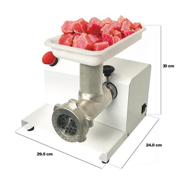 Imagem de Moedor e Extrusor Elétrico de Carne Bivolt Com Disco Modelador Para Biscoito Cozinha Saro