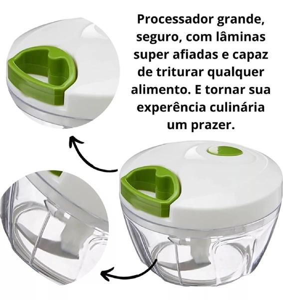 Moedor e Triturador Manual de Alho e Cebola 500ml Processador Manual Fácil e Rápido Temperos Frescos - COMERCIAL MARCO FERRARI DROP RIO Imagem de Moedor e Triturador Manual de Alho e Cebola 500ml Processador Manual Fácil e Rápido Temperos Frescos