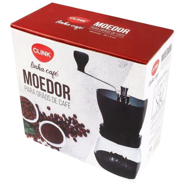 Imagem de Moedor Manual Para Grãos De Café Em Vidro Níveis De Moagem