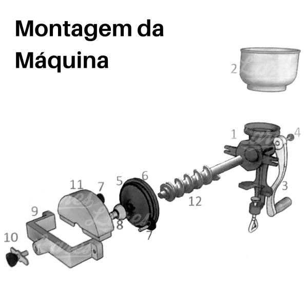 Imagem de Moedor moinho de cereais, grãos, cevada e feijão