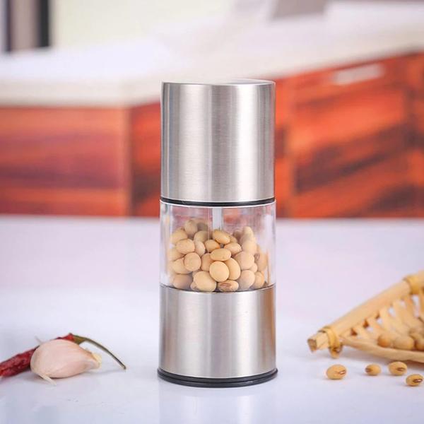 Moedor Pimenta Sal Triturador Manual Gourmet Aço Inox - SMART OFFICIAL TRILLION Imagem de Moedor Pimenta Sal Triturador Manual Gourmet Aço Inox