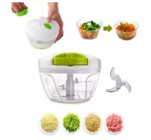 Moedor Triturador de Alho Manual Frutas e Verduras 3 Lâminas - ZONNE Imagem de Moedor Triturador de Alho Manual Frutas e Verduras 3 Lâminas