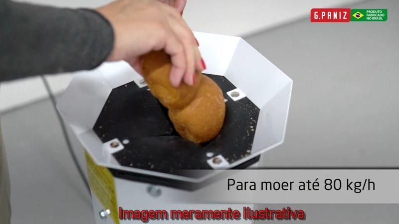 Imagem de Moinho De Pão 80 Kg/h Bivolt MFP80 Inox G.Paniz