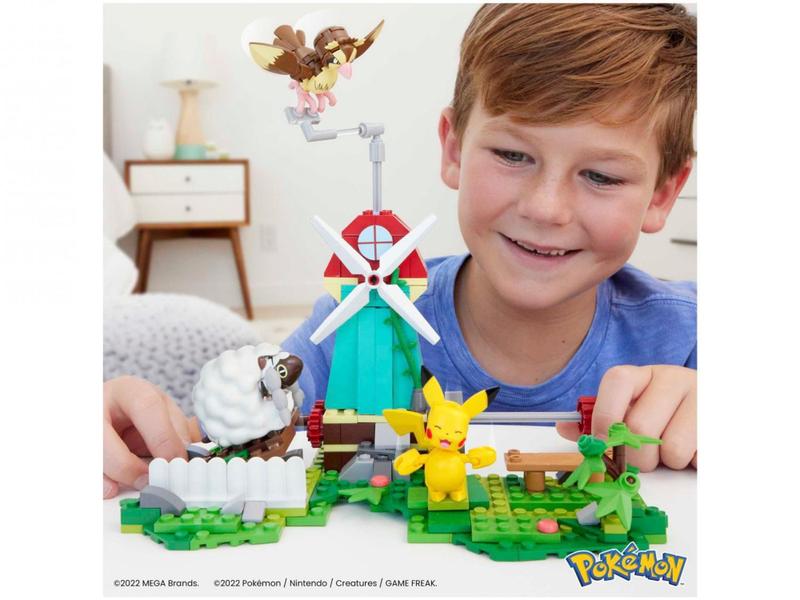 Imagem de Moinho Rural de Montar e Desmontar Pokémon - Mega Bloks 240 Peças