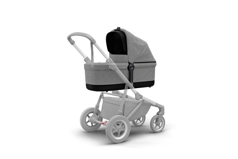 Imagem de Moises thule bassinet para sleek - grey melange - thule