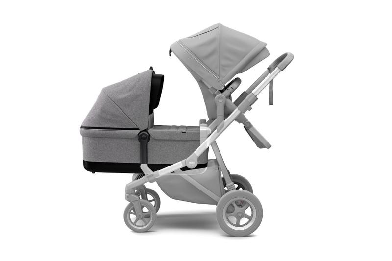 Imagem de Moises thule bassinet para sleek - grey melange - thule