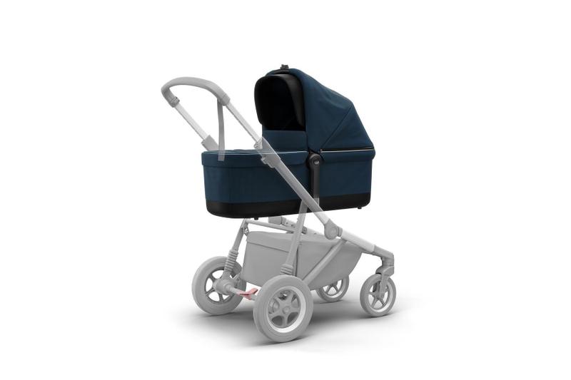 Imagem de Moises thule bassinet para sleek - navy blue - thule