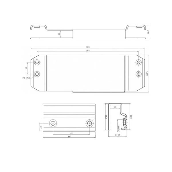 Imagem de Mola Dorma 200/02 Para Porta Blindex Com Suporte Soprano