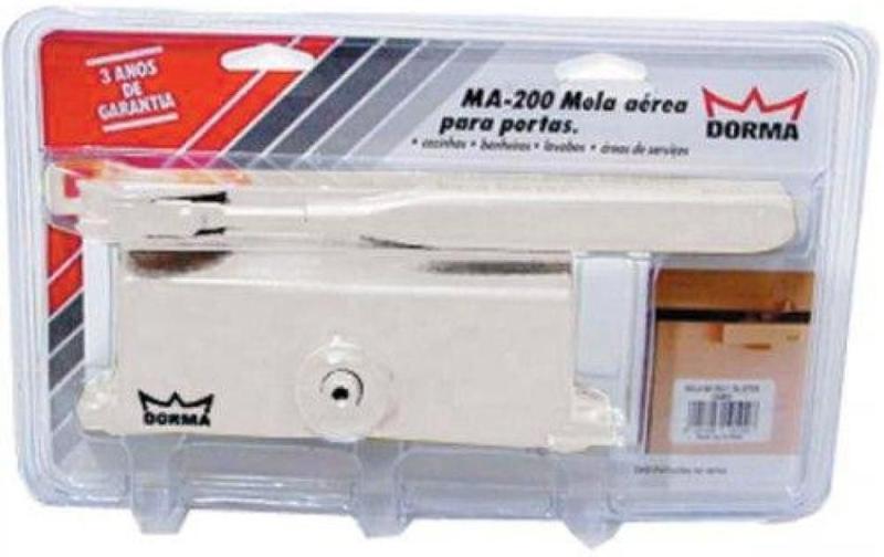 Mola Hidráulica Aérea Dorma MA200/4 para Porta - Branca Imagem de Mola Hidráulica Aérea Dorma MA200/4 para Porta - Branca