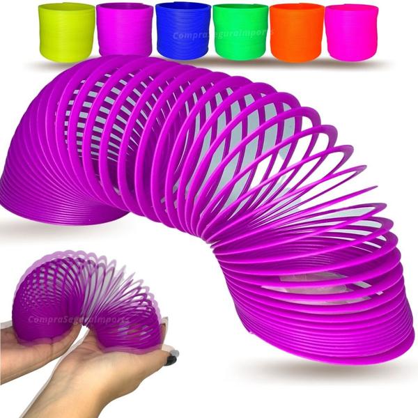 Mola Maluca Brinquedo Infantil Colorida Varias Cores - Europio Imagem de Mola Maluca Brinquedo Infantil Colorida Varias Cores