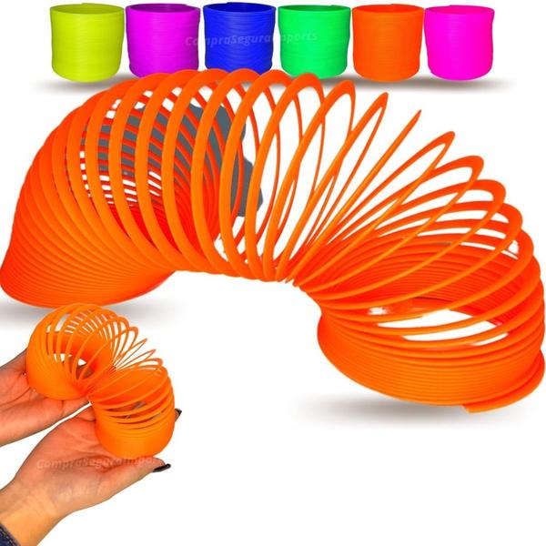 Mola Maluca Brinquedo Infantil Colorida Varias Cores - Europio Imagem de Mola Maluca Brinquedo Infantil Colorida Varias Cores