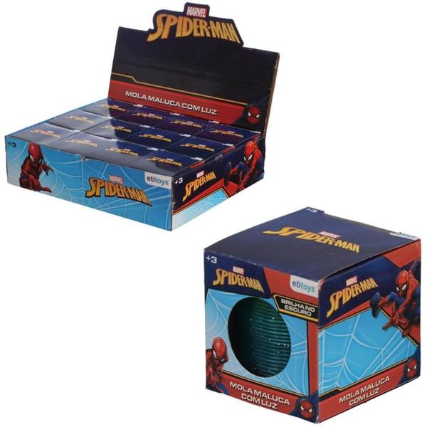 Imagem de Mola Maluca SPIDER-MAN com LUZ Display com 12 Unidade