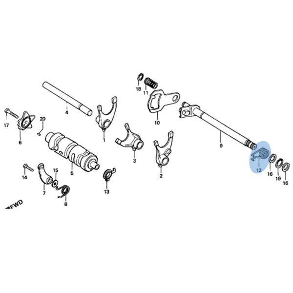 Imagem de Mola Seletor Cambio Titan 125 2000 Até 2008 Honda 1 Uni