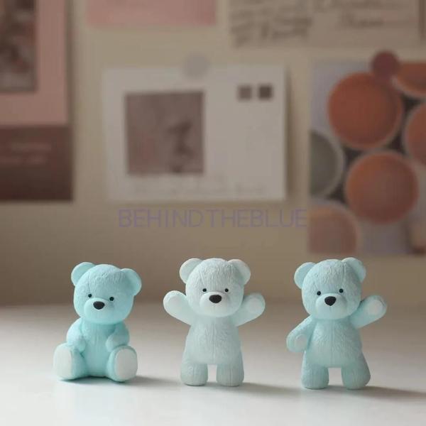 Imagem de Molde De Aromaterapia De Silicone De Urso De Pelúcia 3D Para Bolo De Natal Fondant DIY Animais