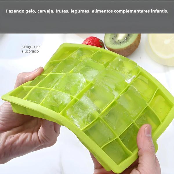 Imagem de Molde de Bandeja de Gelo de Silicone Jumbo - 4/6/8/15 Grades - Qualidade Alimentar