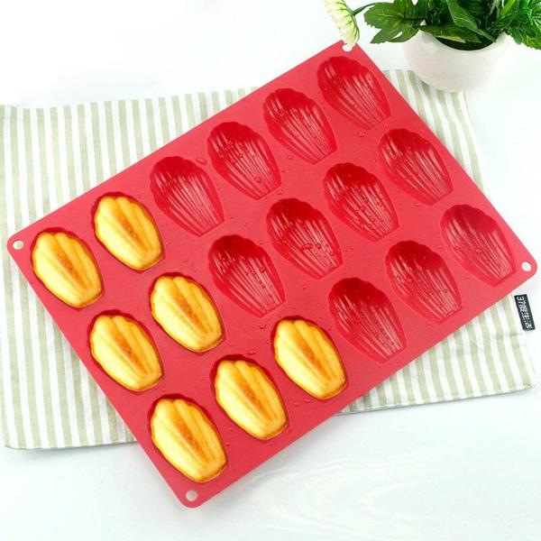 Imagem de Molde de bolo de silicone Madeleine Pan 18 Cavity Wokex