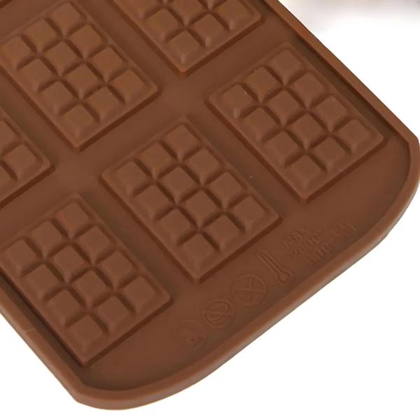 Imagem de Molde De Chocolate De Silicone Com 12 Cavidades JJYY Fondant Candy Bar Molde Decoração De Bolo