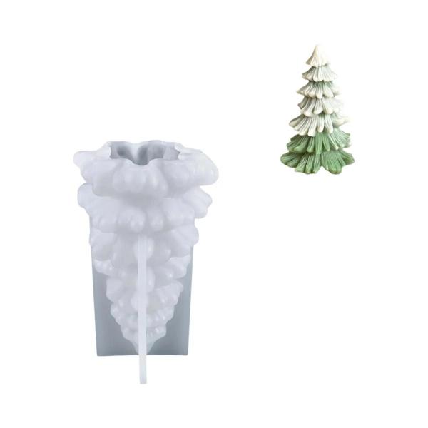 Imagem de Molde de Silicone 3D para Árvore de Natal - Faça Você Mesmo Velas e Sabonetes