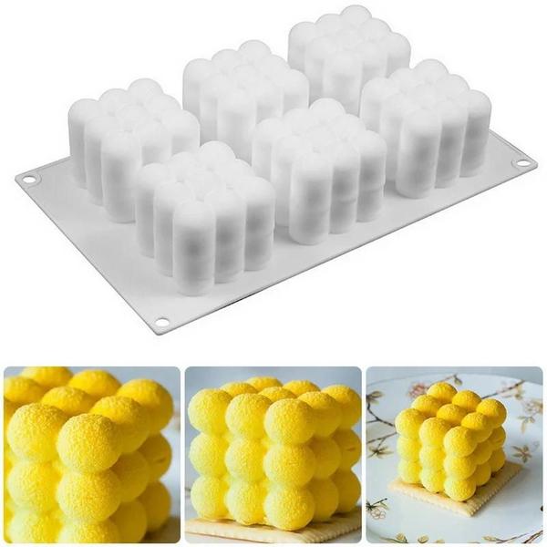 Imagem de Molde de Silicone 3D para Vela - 6/15 Cavidades - Ideal para Gesso, Mousse e Bolo