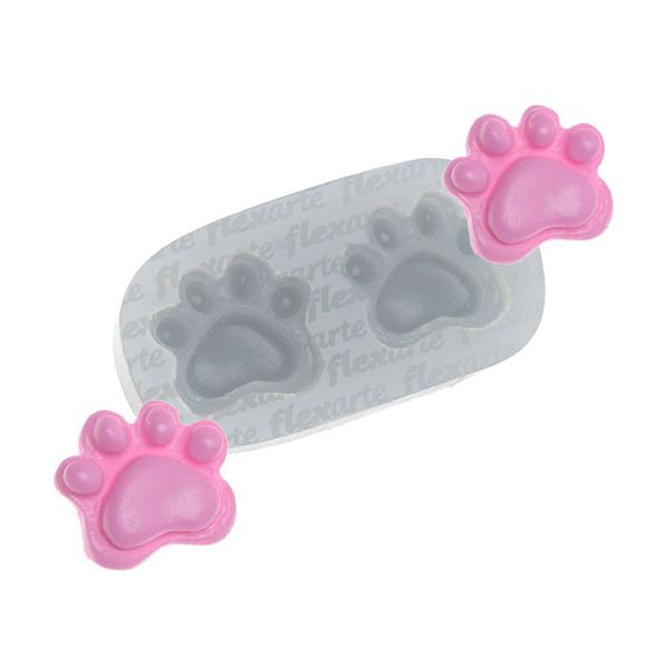 Imagem de Molde De Silicone 760 - Patinhas Gladys - Animais - Flexarte